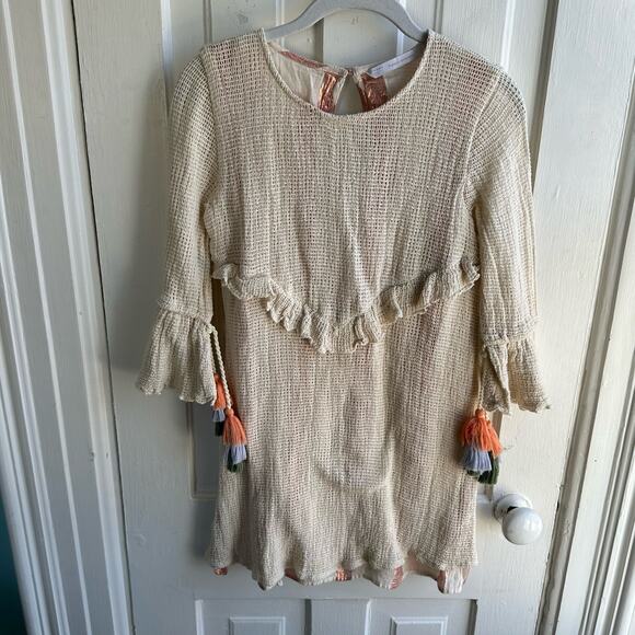 Zara Mesh Dress with Pom Poms - Picture 2 of 8